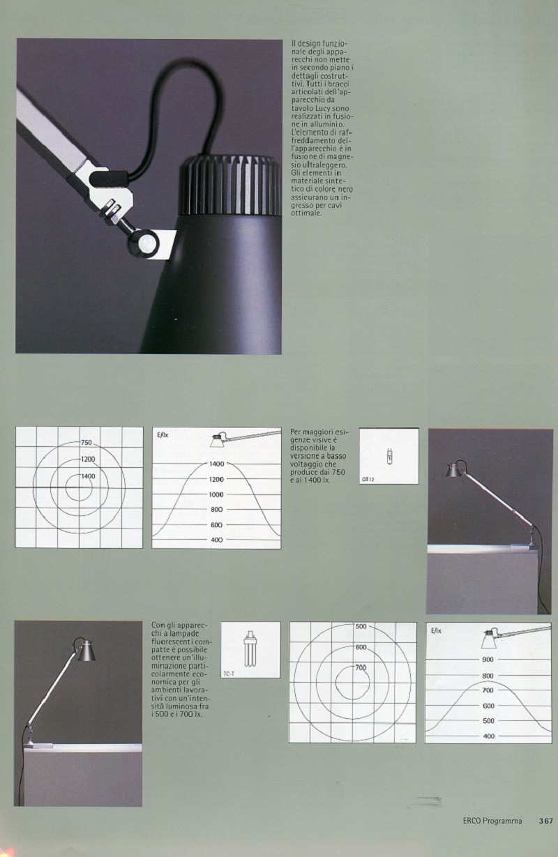 Idealux ERCO Lucy Table Catalogue